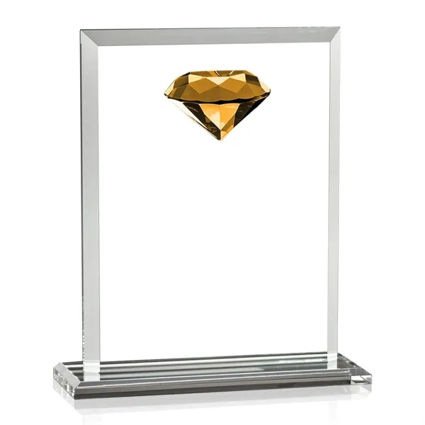 Our beveled optical crystal rectangle is highlighted with a sparkling faceted... from ASI 84592 St Regis Group / St Regis