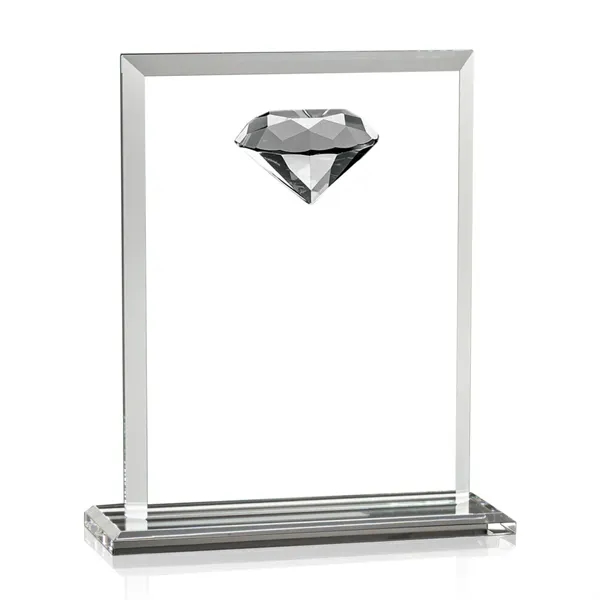 Our beveled optical crystal rectangle is highlighted with a sparkling faceted... from ASI 84592 St Regis Group / St Regis