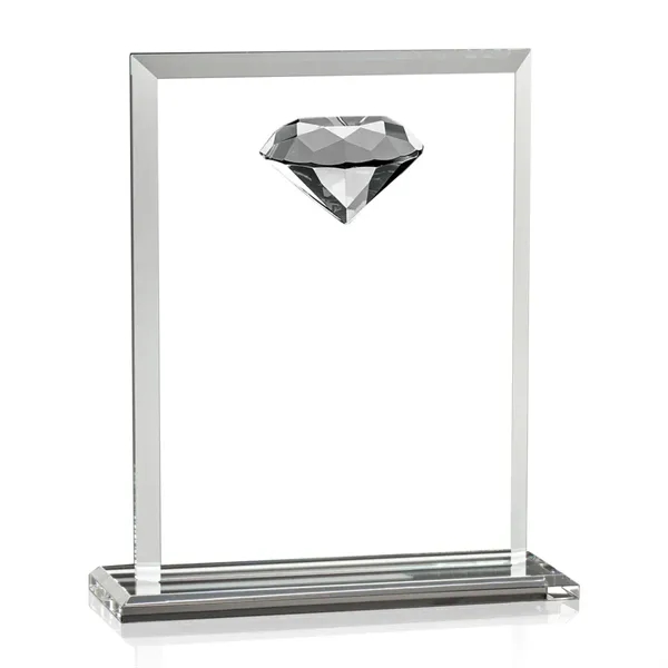 Our beveled optical crystal rectangle is highlighted with a sparkling faceted... from ASI 84592 St Regis Group / St Regis