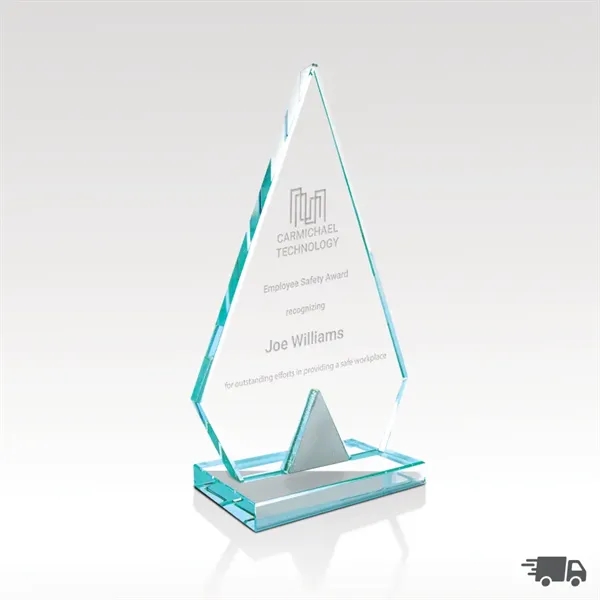 5" x 8 1/2" x 2 1/2" award made with starphire... from ASI 93986 Visions/Awardcraft / Visions Awards