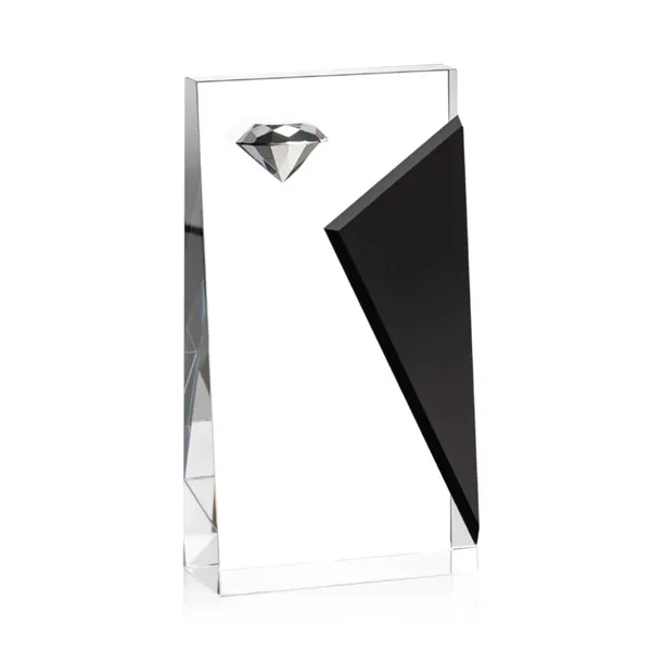 Our tapered optical crystal tower is accented with a dramatic black... from ASI 84592 St Regis Group / St Regis