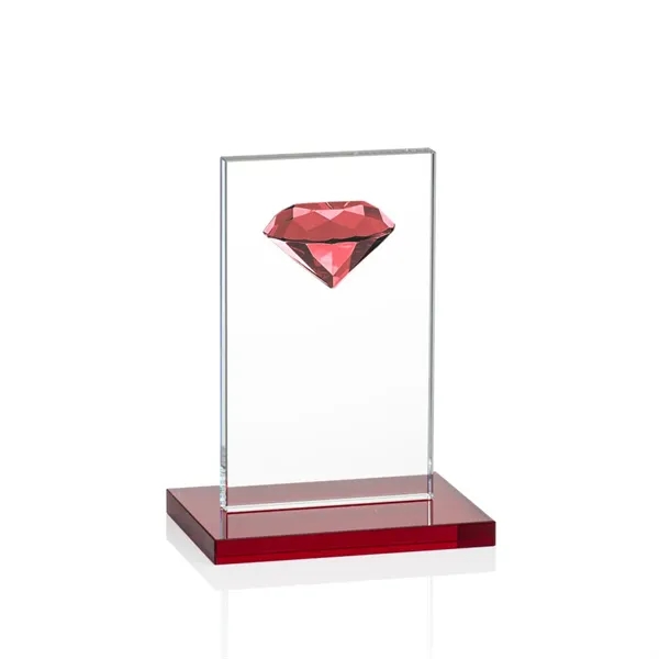 Dazzling Diamond Award Features a multi-faceted Ruby Optical Diamond ornament perched... from ASI 84592 St Regis Group / St Regis