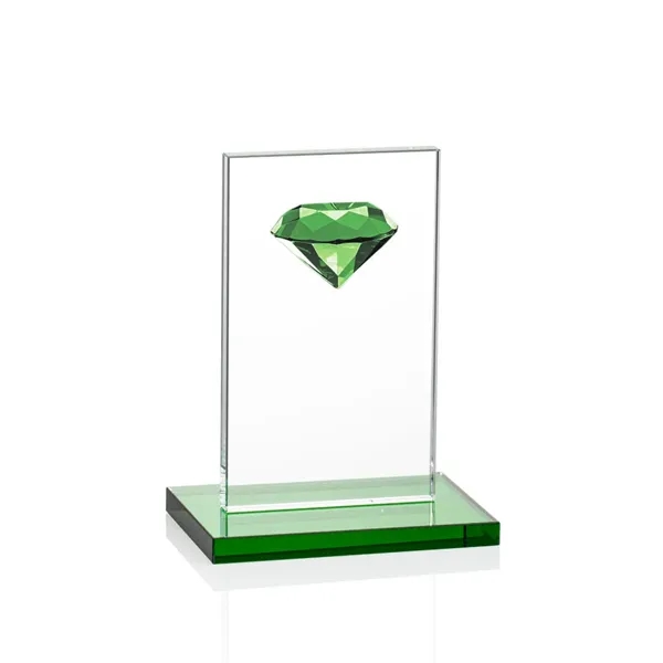 Dazzling Diamond Award Features a multi-faceted Emerald Optical Diamond ornament perched... from ASI 84592 St Regis Group / St Regis
