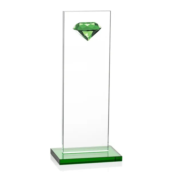 Dazzling Diamond Award Features a multi-faceted Emerald Optical Diamond ornament perched... from ASI 84592 St Regis Group / St Regis