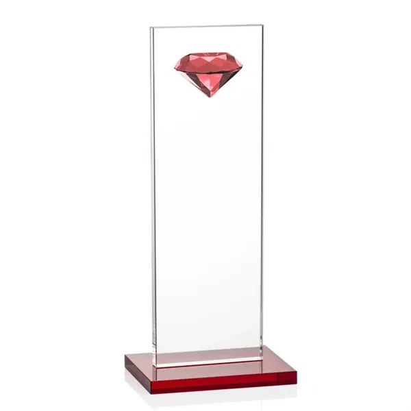 Dazzling Diamond Award Features a multi-faceted Ruby Optical Diamond ornament perched... from ASI 84592 St Regis Group / St Regis