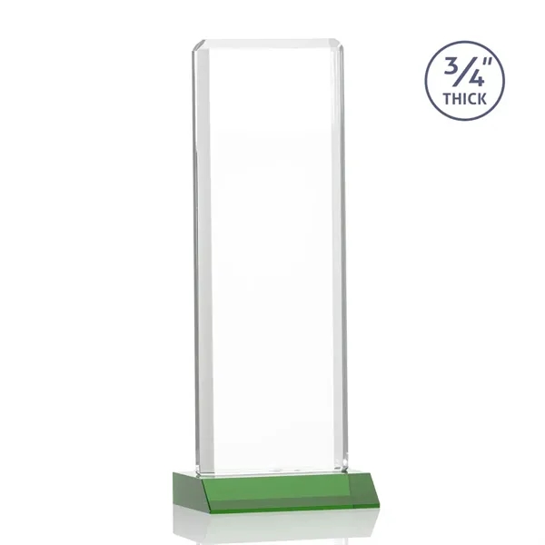 The Southport Award features a beveled Starfire Crystal with a Green... from ASI 84592 St Regis Group / St Regis