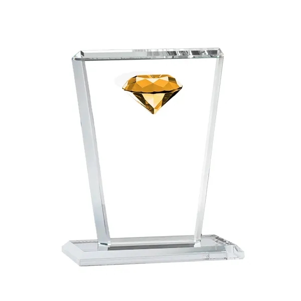 This tapered Crystal Award features a sparkling faceted gemstone to give... from ASI 84592 St Regis Group / St Regis