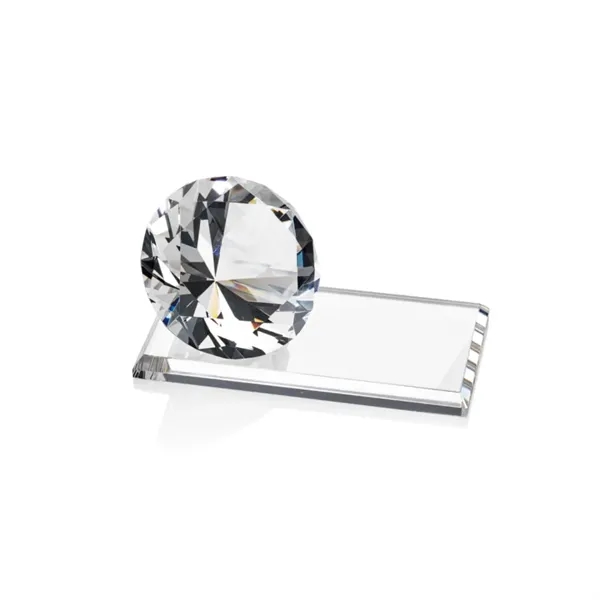 Our stunning clear diamond is mounted to a crystal clear starfire... from ASI 84592 St Regis Group / St Regis