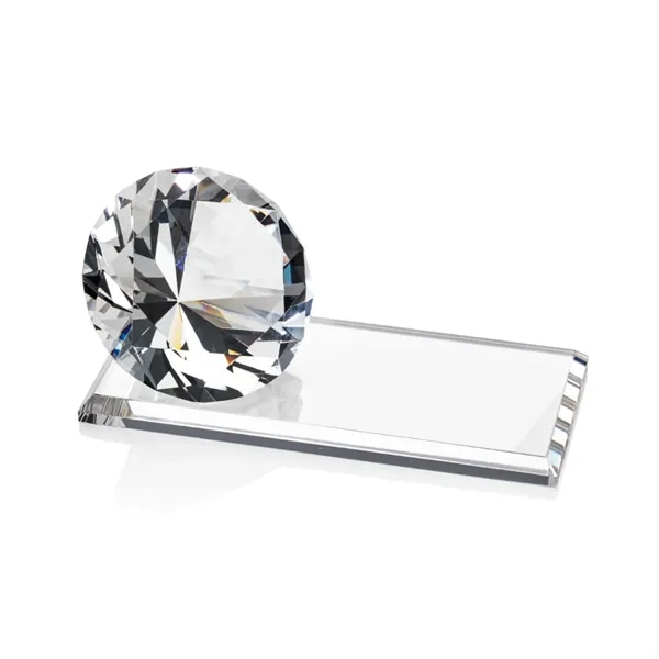 Our stunning clear diamond is mounted to a crystal clear starfire... from ASI 84592 St Regis Group / St Regis