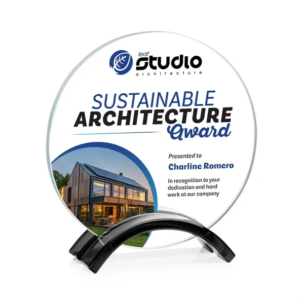 Celebrate achievement with the Starfire Crystal Holton VividPrint™ Award!... from ASI 84592 St Regis Group / St Regis