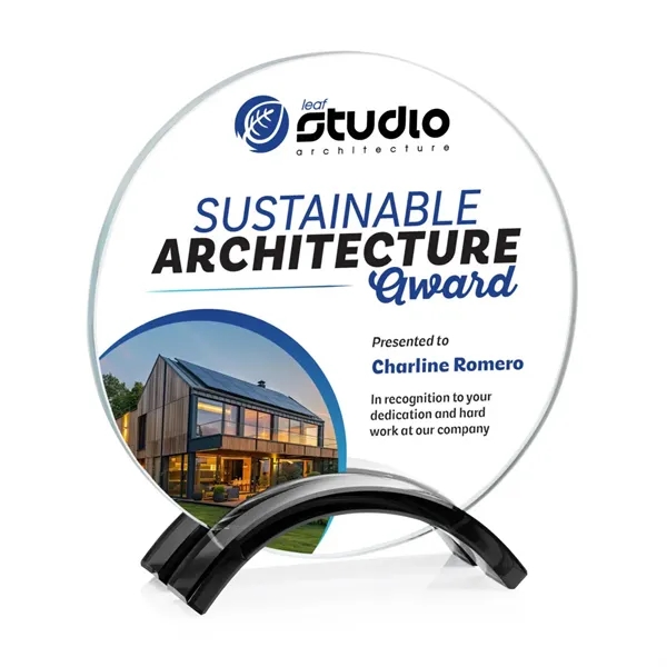 Celebrate achievement with the Starfire Crystal Holton VividPrint™ Award!... from ASI 84592 St Regis Group / St Regis