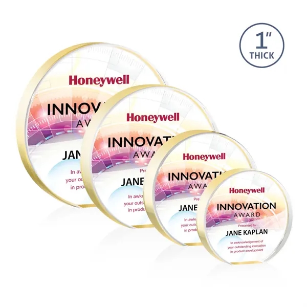 Narita Circle VividPrint™ Award - Gold... from ASI 84592 St Regis Group / St Regis