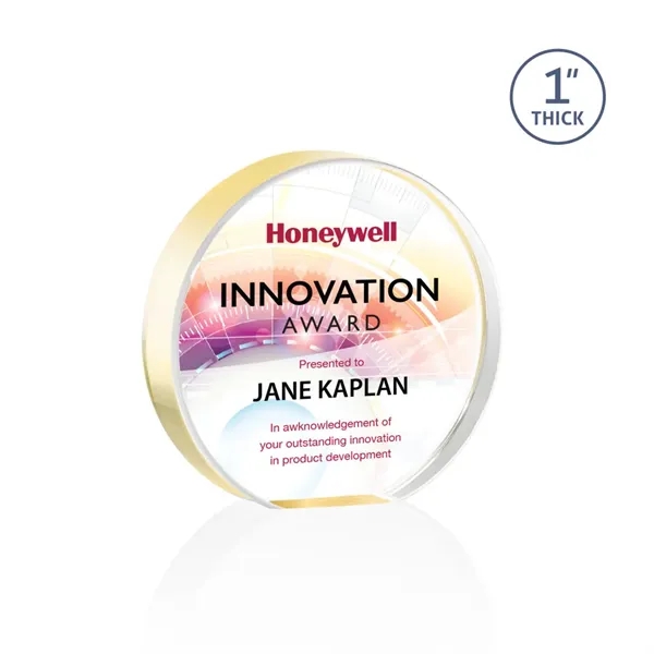 Narita Circle VividPrint™ Award - Gold... from ASI 84592 St Regis Group / St Regis