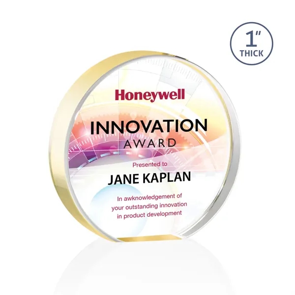 Narita Circle VividPrint™ Award - Gold... from ASI 84592 St Regis Group / St Regis