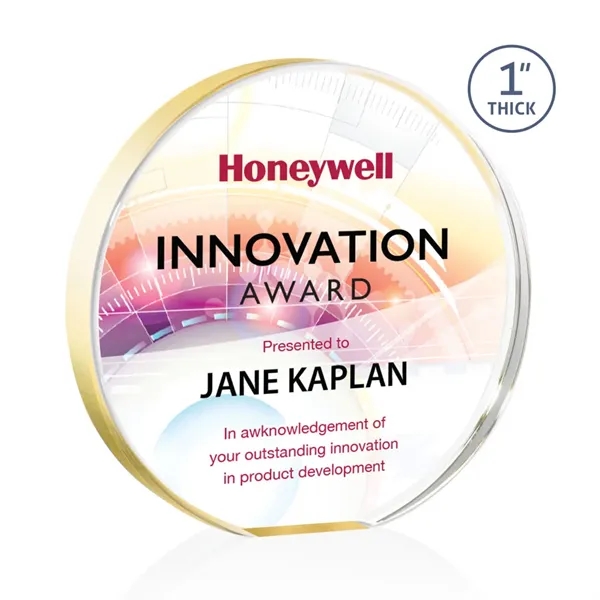 Narita Circle VividPrint™ Award - Gold... from ASI 84592 St Regis Group / St Regis