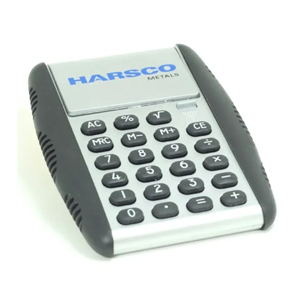 Flip calculator with black rubber grip, robotic flip style color and... from ASI 90859 Tempo Industries Inc / Tempoline