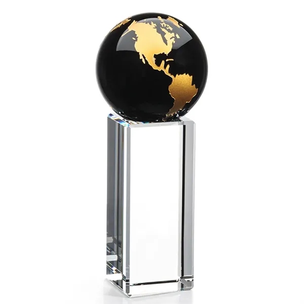 The Luz Globe award features a Black Optical Crystal globe perched... from ASI 84592 St Regis Group / St Regis