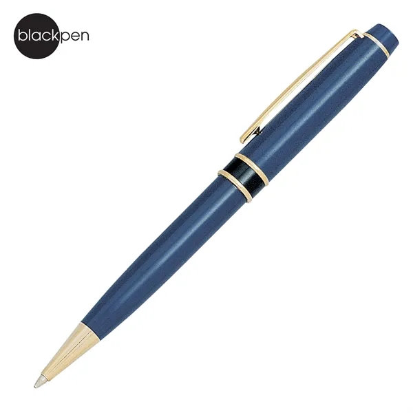 Blackpen Twist-Action Brass Ballpoint Pen, Black and Gold Points... from ASI 62820 International Merch Concepts