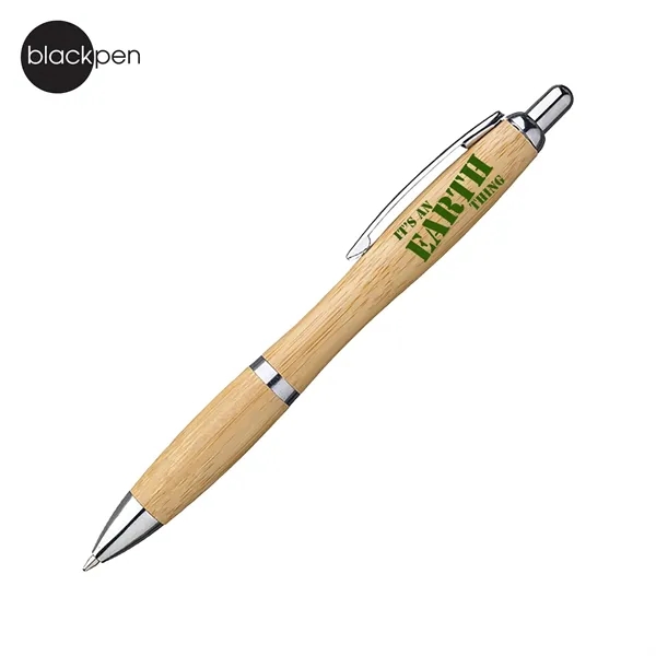 Blackpen Click-Action Eco-Friendly Bamboo Ballpoint Pen in Recycled Paper, Wood, Plastic... from ASI 62820 International Merch Concepts