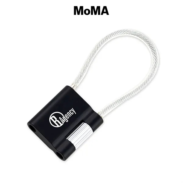MoMA Aluminum Stainless Steel Cable Keychain... from ASI 62820 International Merch Concepts