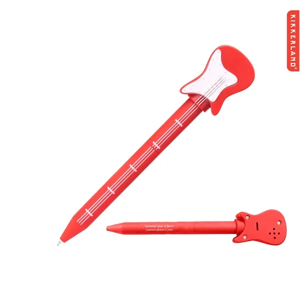 Kikkerland Guitar Pen in red and black... from ASI 62820 International Merch Concepts
