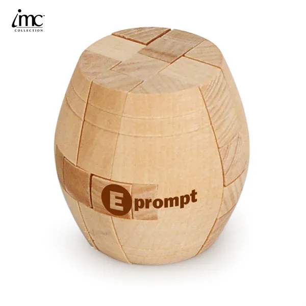 Barrel-Shaped Solid Wooden Puzzle for Challenging Fun... from ASI 62820 International Merch Concepts