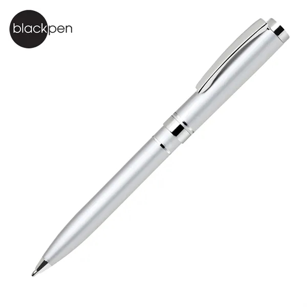 Blackpen Twist-Action Aluminum Ballpoin Pen in acquer, Chrome Points... from ASI 62820 International Merch Concepts