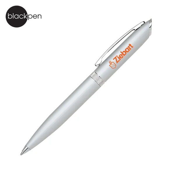 Blackpen Twist-Action Aluminum Ballpoin Pen in Lacquer, Diamond-cut Accent... from ASI 62820 International Merch Concepts