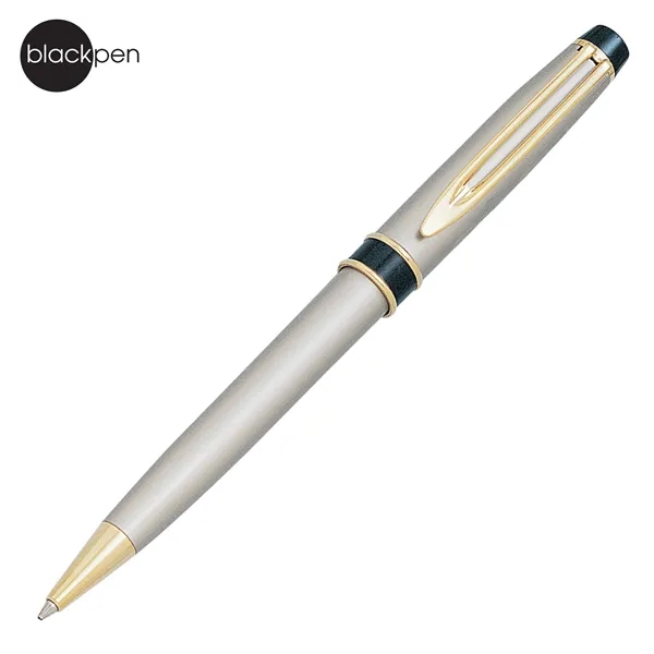 Blackpen Twist-Action Brass Ballpoint Pen, Black and Gold Points... from ASI 62820 International Merch Concepts