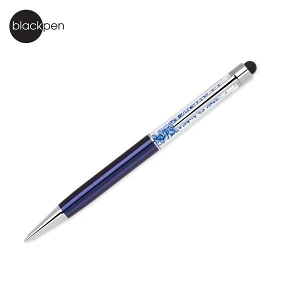 Blackpen Twist-Action Ballpoint Pen, Crystal Stones and Stylus... from ASI 62820 International Merch Concepts