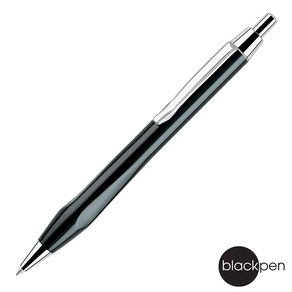 Blackpen Click-Action Matte Ballpoint Pen, Triangular Grip, Chrome Points... from ASI 62820 International Merch Concepts