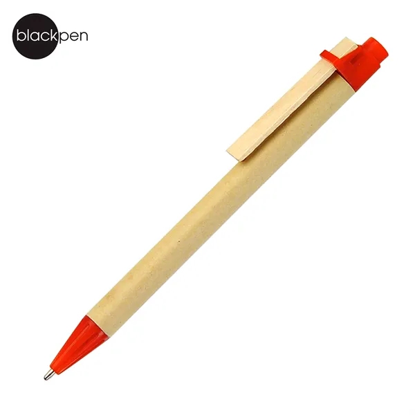 Blackpen Click-Action Eco-Friendly Ballpoint Pen in Recycled Paper, Wood, Plastic... from ASI 62820 International Merch Concepts