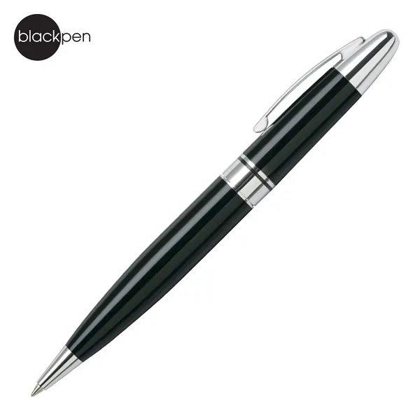 Blackpen Brass Twist-Action Ballpoint Pen, Chrome Points... from ASI 62820 International Merch Concepts