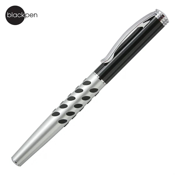 Blackpen Cap-off Brass Gel Ink Pen, Comfort Grip and Chrome Points... from ASI 62820 International Merch Concepts