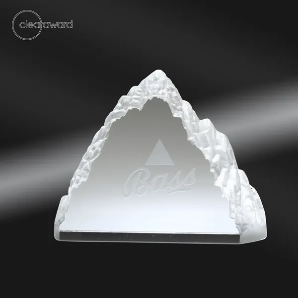Optical crystal award with mountain peak design.... from ASI 62820 International Merch Concepts