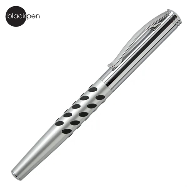 Blackpen Cap-off Brass Gel Ink Pen, Comfort Grip and Chrome Points... from ASI 62820 International Merch Concepts