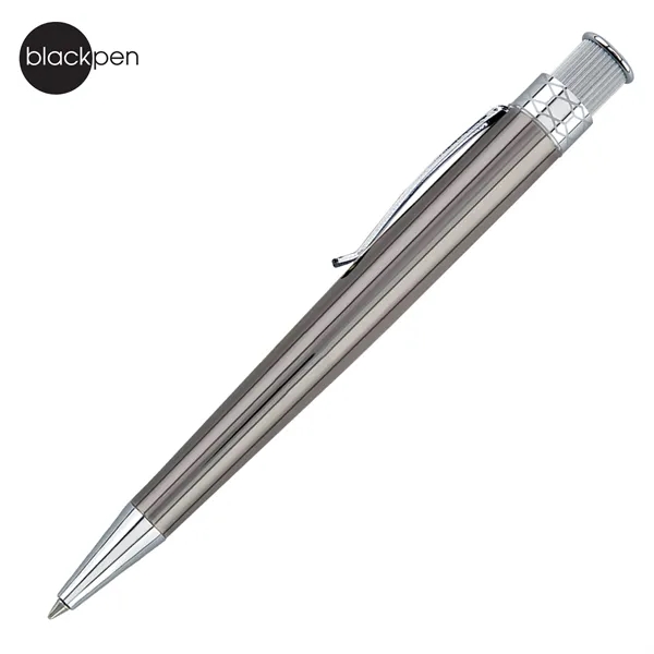 Blackpen Twist-Action Ballpoint Pen, Chrome Points... from ASI 62820 International Merch Concepts