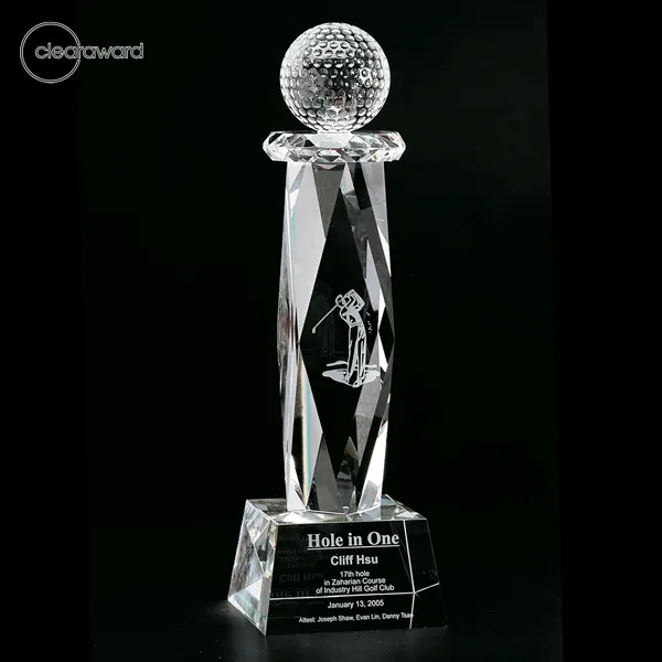 Clearaward Optical Crystal Pebble Golf Ball Award 20"... from ASI 62820 International Merch Concepts