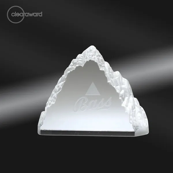 Optical crystal award with mountain peak design.... from ASI 62820 International Merch Concepts