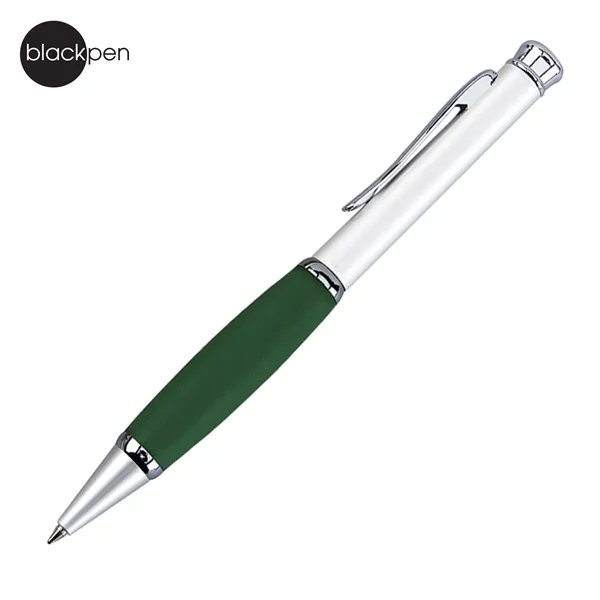 Blackpen Brass Twist-Action Ballpoint Pen Satin Chrome, Soft Comfort Grip... from ASI 62820 International Merch Concepts
