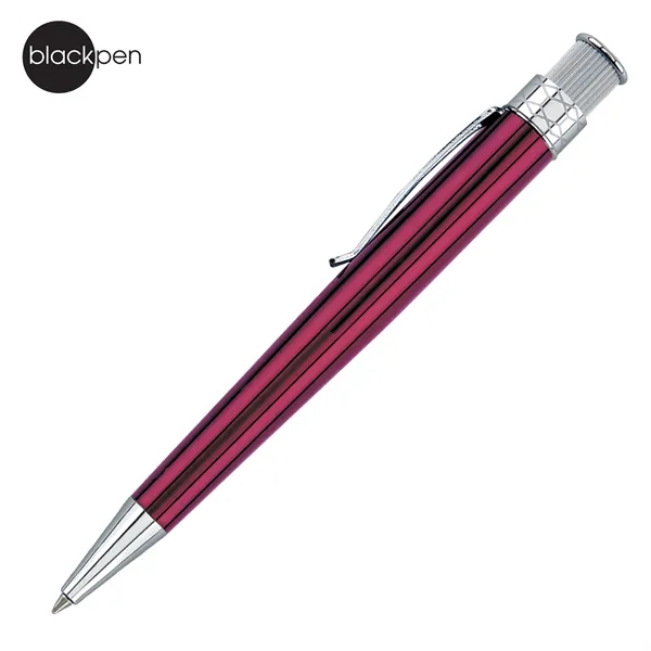 Blackpen Twist-Action Ballpoint Pen, Chrome Points... from ASI 62820 International Merch Concepts