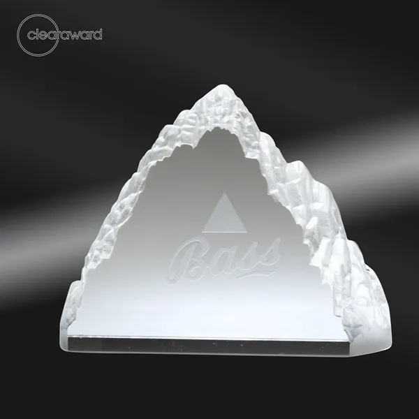 Optical crystal award with mountain peak design.... from ASI 62820 International Merch Concepts