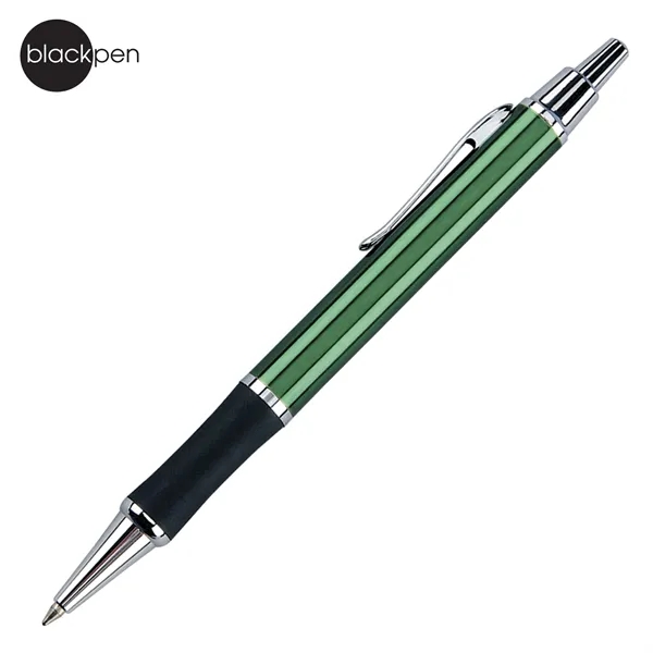 Blackpen Brass Click-Action Ballpoint Pen, Comfort Grip, Chrome Points... from ASI 62820 International Merch Concepts