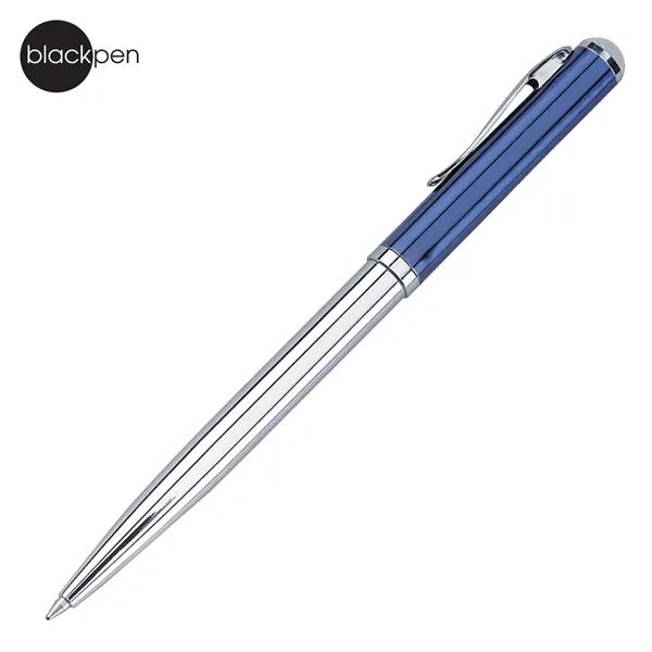 Blackpen Twist-Action Brass Ballpoint Pen in Polished Chrome with Lacquer Cap... from ASI 62820 International Merch Concepts