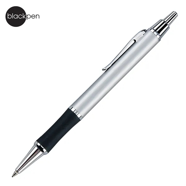 Blackpen Brass Click-Action Ballpoint Pen, Comfort Grip, Chrome Points... from ASI 62820 International Merch Concepts