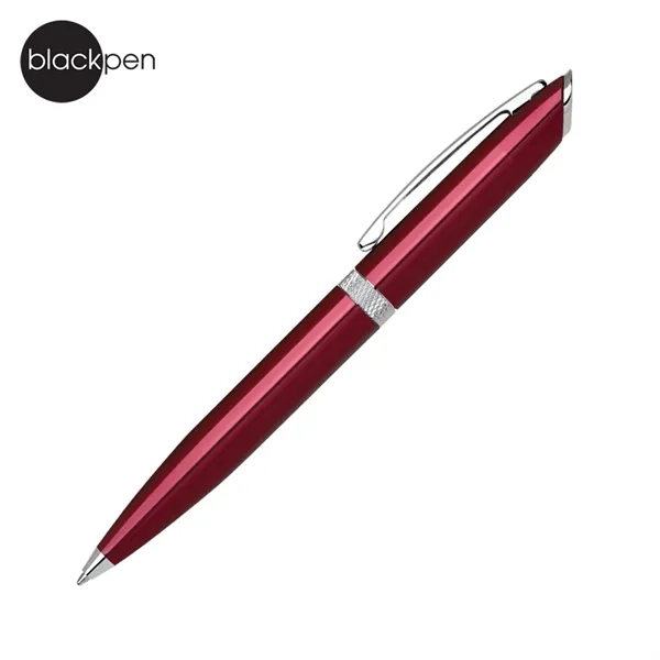 Blackpen Twist-Action Aluminum Ballpoin Pen in Lacquer, Diamond-cut Accent... from ASI 62820 International Merch Concepts