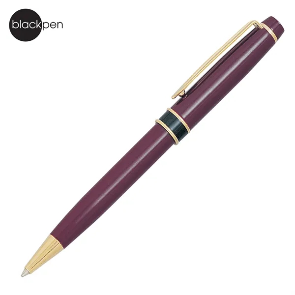 Blackpen Twist-Action Brass Ballpoint Pen, Black and Gold Points... from ASI 62820 International Merch Concepts