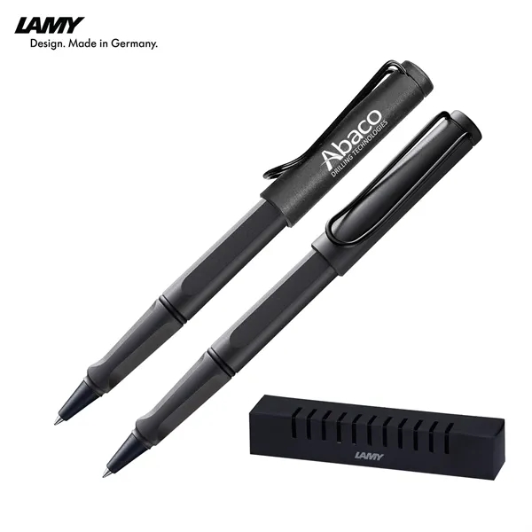 LAMY Safari Charcoal Cap-off Plastic Rollerball Pen w/ Ergonomic Grip... from ASI 62820 International Merch Concepts