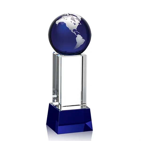 The Luz Globe award features a Blue Optical Crystal globe perched... from ASI 84592 St Regis Group / St Regis