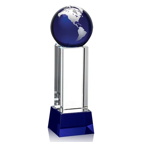 The Luz Globe award features a Blue Optical Crystal globe perched... from ASI 84592 St Regis Group / St Regis